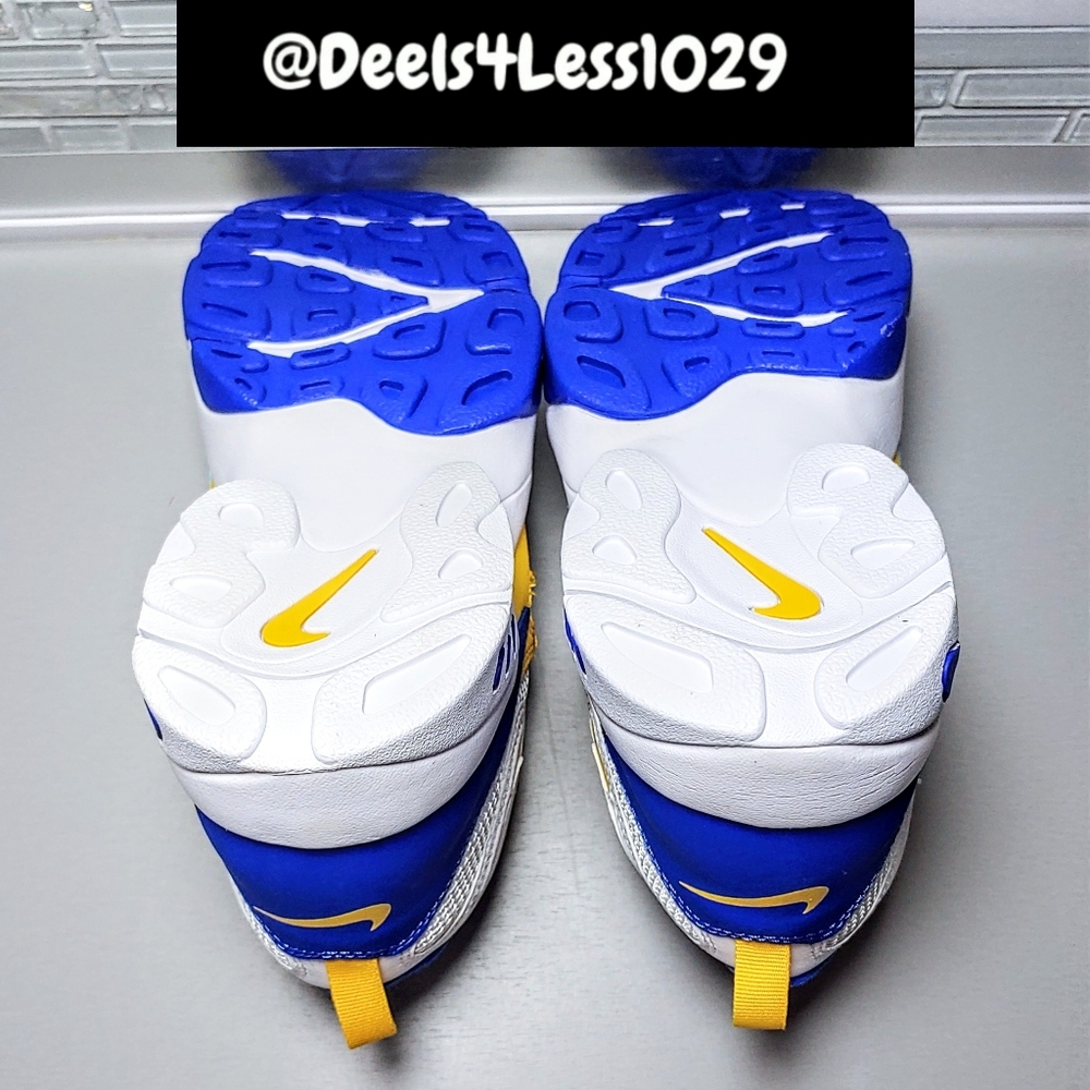 Nike Air Max Speed Turf LA Rams Kids Size 6.5Y/Womens 8 White Royal Yellow - Picture 6 of 7